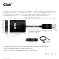Miniatyrbild 6 av 11: Club 3D Multi Stream Transport (MST) Hub DisplayPort™ 1.4 till DisplayPort™ Dual Monitor 4K60Hz