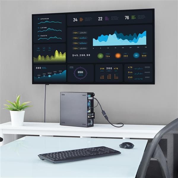 StarTech.com HDMI til DisplayPort-konverter - 4K - Videokonverter - HDMI til DisplayPort - Sort (HD2DP)