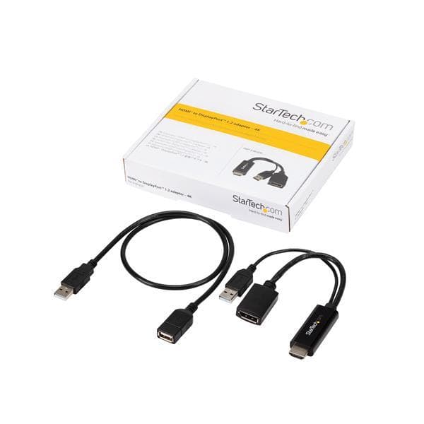 StarTech.com HDMI til DisplayPort-konverter - 4K - Videokonverter - HDMI til DisplayPort - Sort (HD2DP)