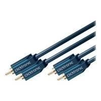 ClickTronic Casual Series - Lydkabel - RCA x 2 (M) til RCA x 2 (M) - 10 m - dobbelt skærmet koaksialkabel