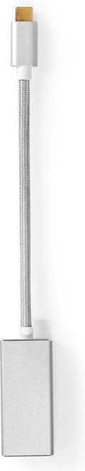 Miniatyrbillede 3 af 9: USB-adapter | USB 3.2 Gen 1 | USB-C™ han | DisplayPort Kvinde | 0,20 m | runde | forgyldt | Strikket / Nylon | Sølv | Dæk vindueskasse