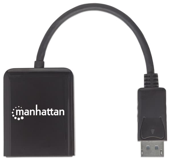 Manhattan DisplayPort till 2-portar DisplayPort Splitter Hub med MST - Video/Audio Splitter - 2 x DisplayPort - Desktop