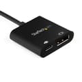Miniatyrbillede 2 af 5: StarTech.com USB-C til DisplayPort-adapter med strømforsyning - 8K 30Hz - USB/DisplayPort-adapter - USB-C (M) til DisplayPort, USB-C med strømforsynin