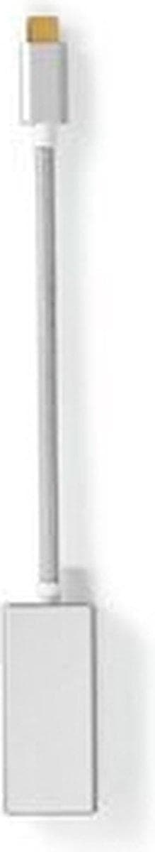USB-adapter | USB 3.2 Gen 1 | USB-C™ hane | Mini DisplayPort hona | 0,20m | Runda | guld | Spannmål / Nylon | Zilver | Täck fönsterlåda