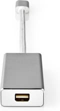 Miniatyrbild 2 av 8: USB-adapter | USB 3.2 Gen 1 | USB-C™ hane | Mini DisplayPort hona | 0,20m | Runda | guld | Spannmål / Nylon | Zilver | Täck fönsterlåda