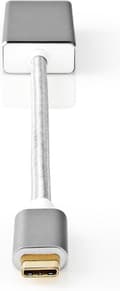 Miniatyrbild 1 av 8: USB-adapter | USB 3.2 Gen 1 | USB-C™ hane | Mini DisplayPort hona | 0,20m | Runda | guld | Spannmål / Nylon | Zilver | Täck fönsterlåda