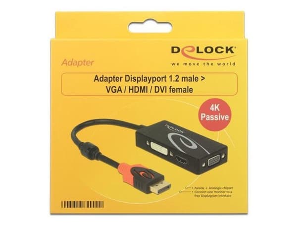 DeLOCK 62902 notebook dock & portreplikator Kabelført sort