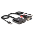Miniatyrbild 3 av 5: Lindy - Videoadapter - HD-15 (VGA), Stereo Mini-jack, USB (endast ström) Hane till Mini-Hane, HDMI Hona - 60cm - Svart