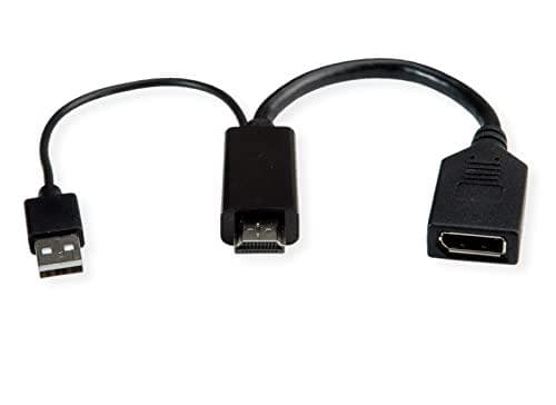 ROLINE 4K HDMI - DisplayPort Adapter, v1.2, HDMI ST - DP BU, Aktiv (12.03.3147)