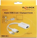 Miniatyrbild 2 av 6: DeLOCK Premium HDMI 1.4 till DisplayPort 1.2 aktiv adapter (4K 30 Hz) / vit - 0,20 meter