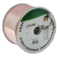 InLine - högtalarkabel - 2,5 mm² - utan kontakt - utan kontakt - 50,0m - transparent (98350T)