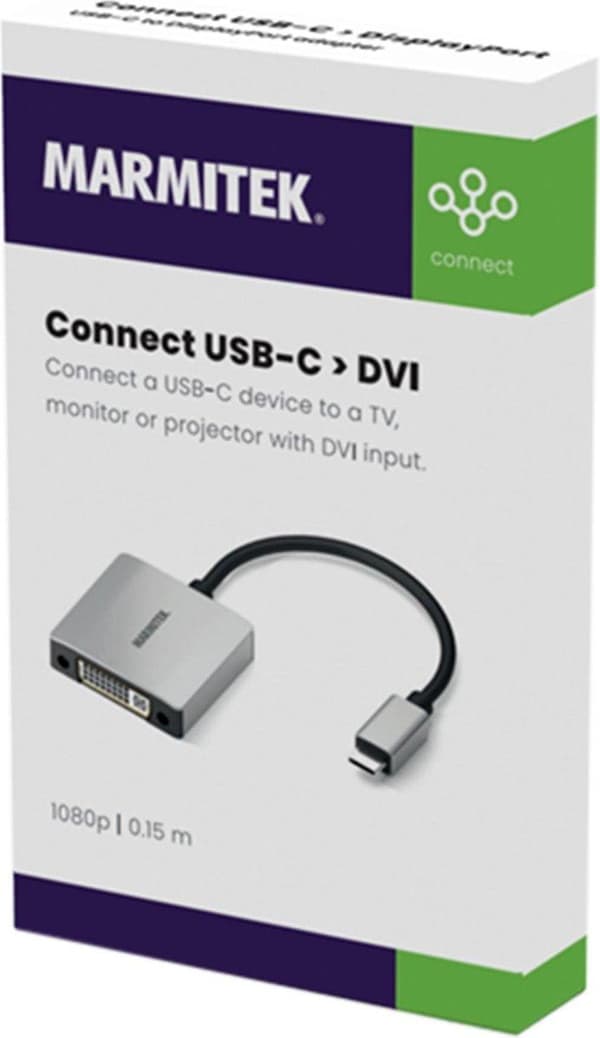 Marmitek Adapter USB-C > DVI - USBC til DVI Converter