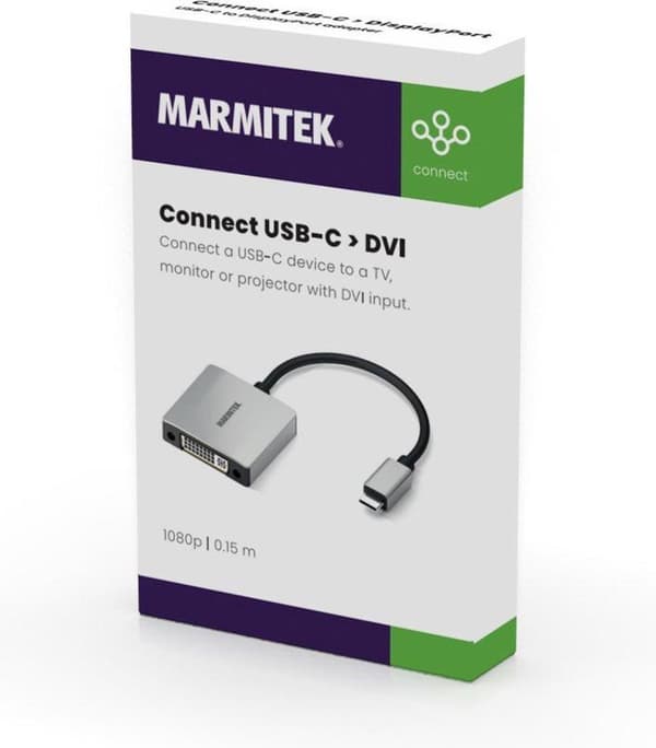 Marmitek Adapter USB-C > DVI - USBC til DVI Converter