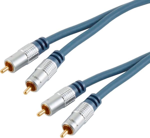 Kabel HiFi Audio Cinch 2-fold (St)/(St) 5,0m *shiverpeaks professionel* (40105-MHQ)