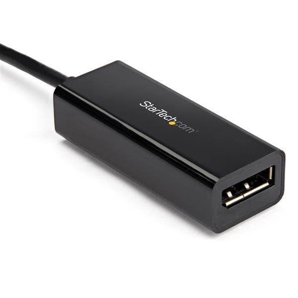 StarTech.com CDP2DP14B USB-C till DisplayPort-adapter (8K 30Hz, HBR3-adapter, Thunderbolt 3, videodongel för DP 1.4-skärm och skärm) - Extern videoada