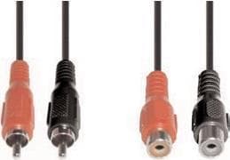 e+p B 98/10 10m 2 x RCA 2 x RCA Sort - Rødt lydkabel (B 98/10)