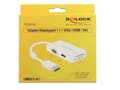 Miniatyrbillede 3 af 6: DeLOCK Premium DisplayPort 1.1a til HDMI, DVI og VGA adapter / hvid - 0,15 meter