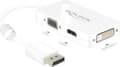Miniatyrbillede 6 af 6: DeLOCK Premium DisplayPort 1.1a til HDMI, DVI og VGA adapter / hvid - 0,15 meter