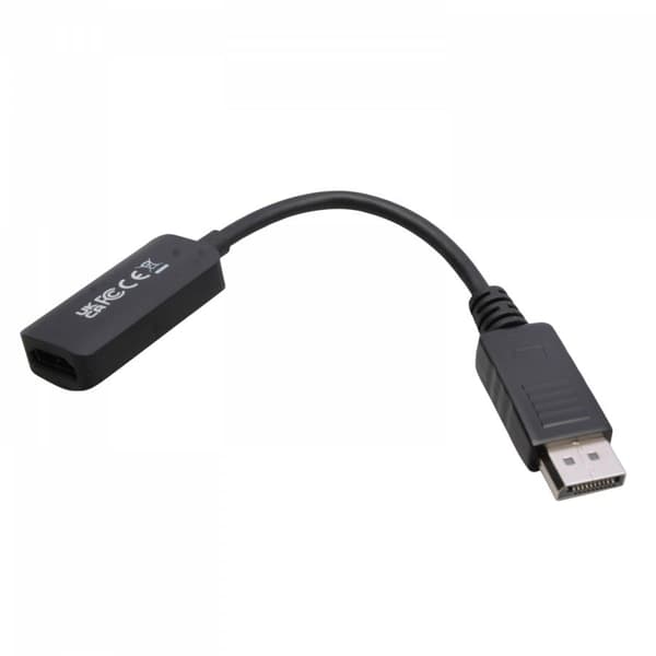 V7 - Videoadapter - DisplayPort hane till HDMI hona - Trippel isolering - Svart - 4K 60 Hz stöd
