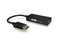 Miniatyrbillede 4 af 5: ICY BOX IB-AC1031 DisplayPort DVI-D + VGA (D-Sub) + HDMI Sort
