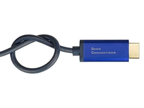 Good Connections® SmartFLEX DisplayPort 1.4 - HDMI 2.0 -kaapeli - 4K UHD @60Hz RGB / 4:4:4 - KUPARIN JOHDIN, alumiinikotelo - ERITTÄIN JOUSTAVA - tumm
