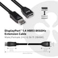 Miniatyrbillede 3 af 9: Club 3D - DisplayPort forlængerkabel - DisplayPort (M) til DisplayPort (W) - DisplayPort 1.4 - 2 m - 8K support
