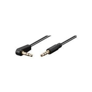 Microconnect AUDLL05A 0,5 m 3,5 mm sort lydkabel