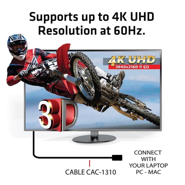 Club3d - Äänikaapeli - Hdmi 2.0 - 3 metriä