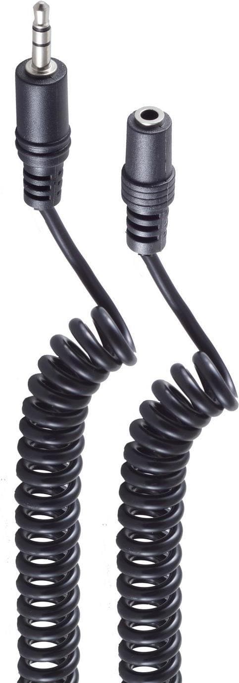 shiverpeaks ®-BASIC-S--liitin 3,5 mm stereo-jakkiliitin 3,5 mm stereo, kierrekaapeli, 3,5 m (BS30815-2,5)