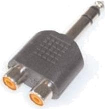e+p GS 38 6,35 mm Stereo 2x RCA sort kabel-interface/adapter (GS 38)