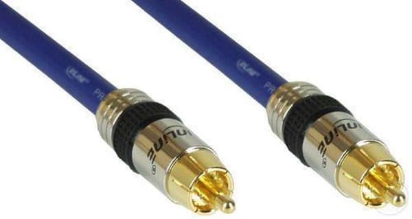 InLine 89405P lydkabel 5 m RCA Blå