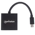 Miniatyrbillede 4 af 5: Manhattan - Video-/lydadapter - DisplayPort / HDMI - Mini DisplayPort (M) til HDMI (W) - skærmet - sort - 4K-understøttelse