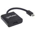 Miniatyrbillede 2 af 5: Manhattan - Video-/lydadapter - DisplayPort / HDMI - Mini DisplayPort (M) til HDMI (W) - skærmet - sort - 4K-understøttelse