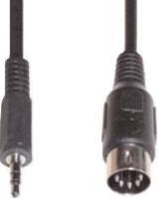 E+PB 112 stereoadapterkabel 1,5 m 5-benet standard stik+jackstik 3,5 mm stereo