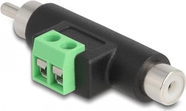 Delock RCA han og RCA hun til klemrækkeadapter (66056)