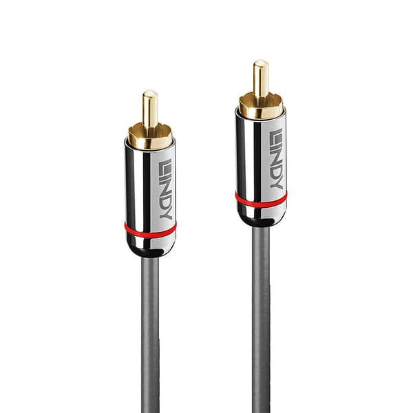 Lindy Cromo Line - Digitalt lydkabel (koaksial) - RCA (M) til RCA (M) - 2,0m - Antracit - rundt (35340)