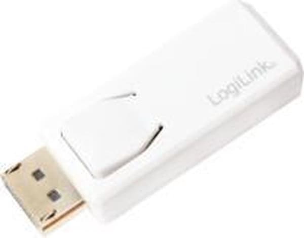 LogiLink CV0100 DisplayPort / HDMI-adapter [1x DisplayPort-stik - 1x HDMI-stik] Hvid
