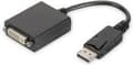 Miniatyrbillede 3 af 3: Digitus DB-340409-001-S DVI / DisplayPort-adapter [1x DisplayPort-stik - 1x DVI-stik 24+5-bens] Sort Rund, Afskærmet (dobbelt), Låsbar 15,00 cm
