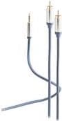 shiverpeaks FLEXLINE lydkabel, 2 x cinch stik - 3,5 mm jack stik, 0,75 m, meget fleksibel, forgyldt - 1 stk (FL31-32131)