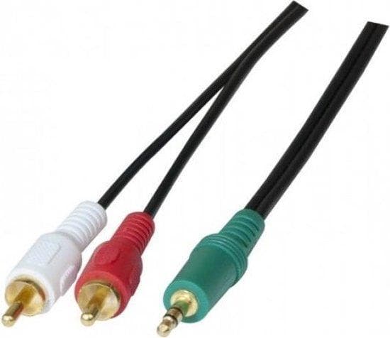 Lydkabel, 3,5 mm stereo jack-stik/2x cinch-stik, 3,0 m (108791)