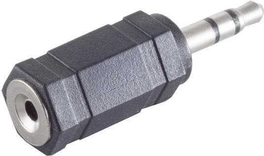 shiverpeaks BASIC-S lydadapter 3,5 mm jack stik - 2,5 mm jack kobling, stereo, i poly taske med Euro (BS57021)