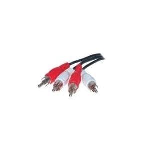 shiverpeaks BASIC-S 2x RCA - 2x RCA 15m - 2 x RCA - Hane - 2 x RCA - Hane - Nickel - Svart - Röd - Vit (BS40110-15)