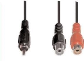 e+p B 91. Tilslutning 1: 2 x RCA, Tilslutning 2: RCA, Kabellængde: 0,2 m, Farve på produkt: Sort (B 91)