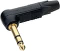 Miniatyrbild 1 av 5: Neutrik NP3RX-B 6,35 mm Jack (m)-kontakt / vinklad - metall - 3-stift / stereo