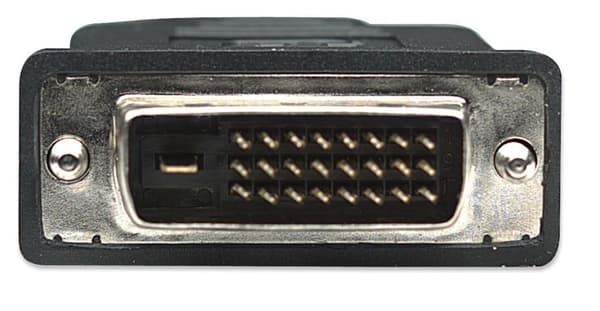 Manhattan 322782 videokabeladapter 1 m HDMI DVI-D Svart