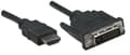 Miniatyrbild 2 av 5: Manhattan 322782 videokabeladapter 1 m HDMI DVI-D Svart