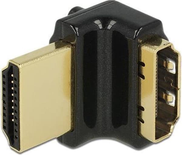 DeLOCK Compact HDMI-adapter - 90° vinklet opad - version 2.0 (4K 60Hz HDR)