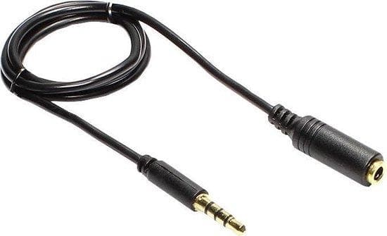 Gode forbindelser - Lydforlængerkabel - 3,5 mm stik (M) -> 3,5 mm stik (B) - 5 m - Sort (AS-35V4B5)