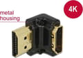 Miniatyrbillede 2 af 8: DeLOCK HDMI-A/HDMI-A han, F/M, 90° sort