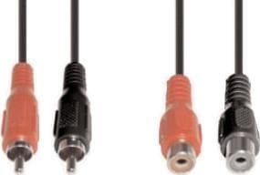 e+p B 98. Tilslutning 1: 2 x RCA, Tilslutning 2: 2 x RCA, Kabellængde: 2,5 m, Farve på produkt: Sort (B 98)
